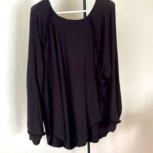 Ruffle detail Lauren Conrad long sleeve